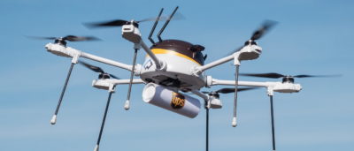 UPS 試飛 CyPhy Works 無人機（照片來源：UPS）