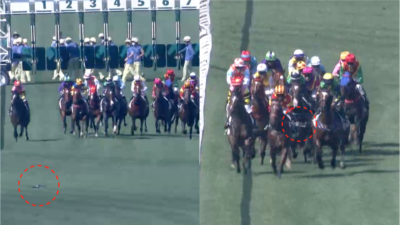 航拍機闖沙田馬場　奔跑馬匹前低飛　馬會報警處理